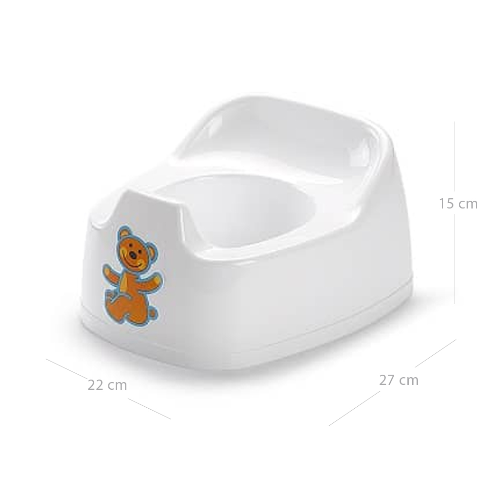 Orinal infantil plastico  Blanco