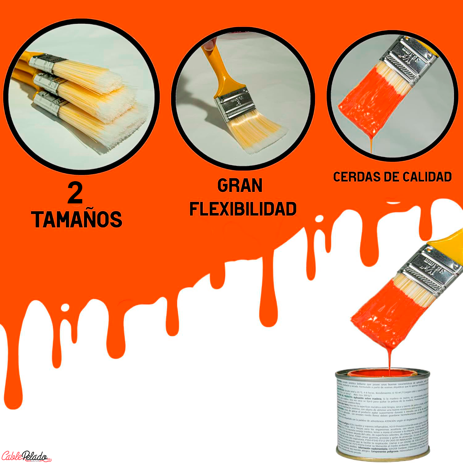 Pack De Pintor De 7 Piezas Apto Para Barnizar