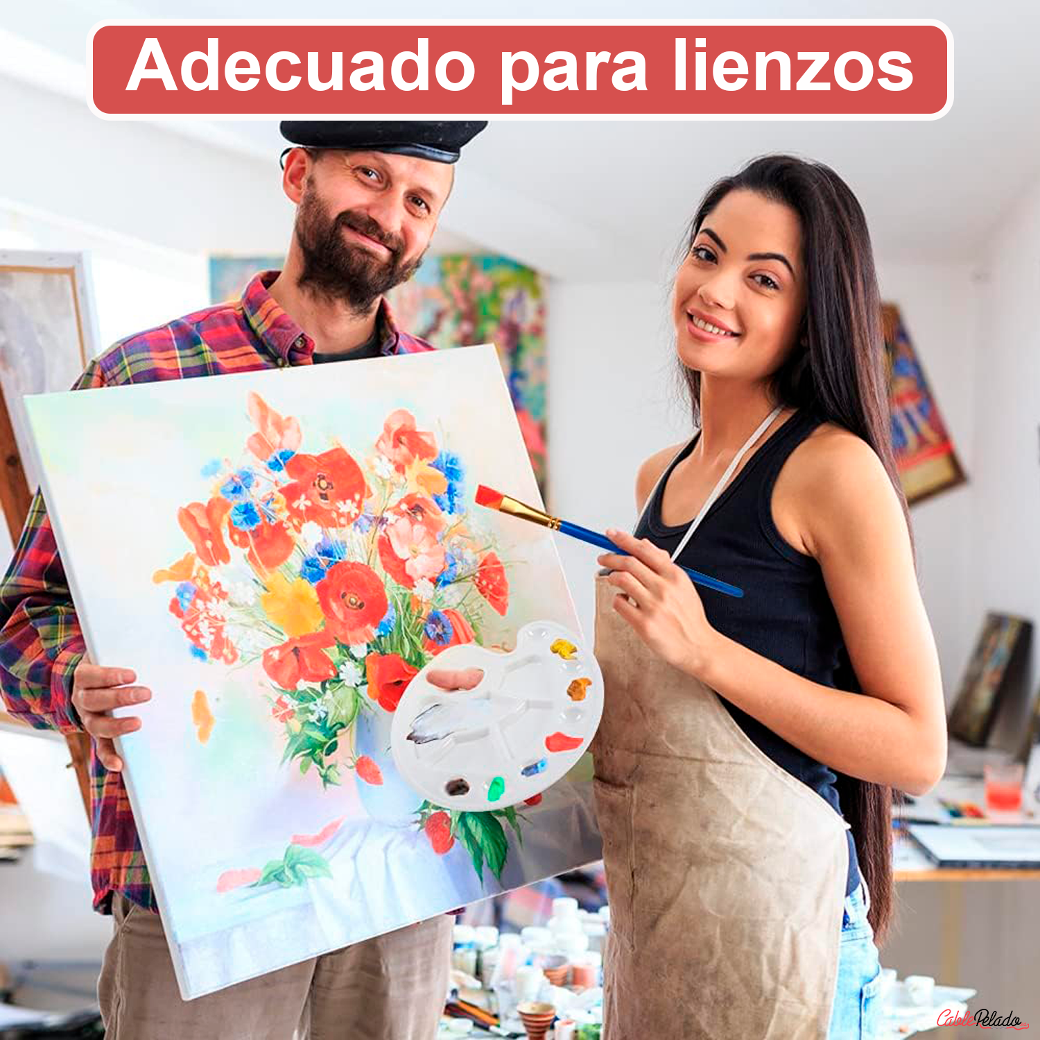 Pack Pinturas Acrílicas Metalizada De 6 Colores Para Lienzos Y Manualidades 75 Ml  Multicolor