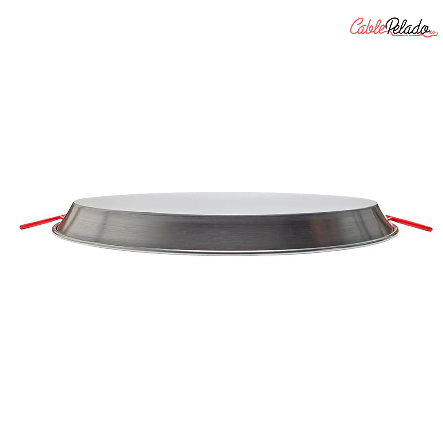Paellera Valenciana acero pulido 7 Personas Garcima 36 cm Plateado