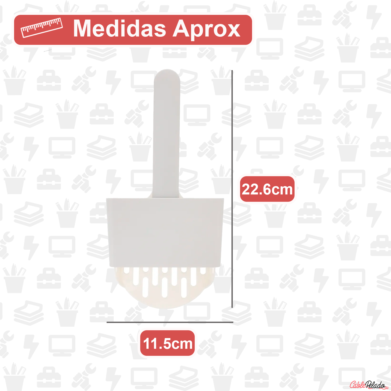 Pala Arena para Gatos  gris-blanco