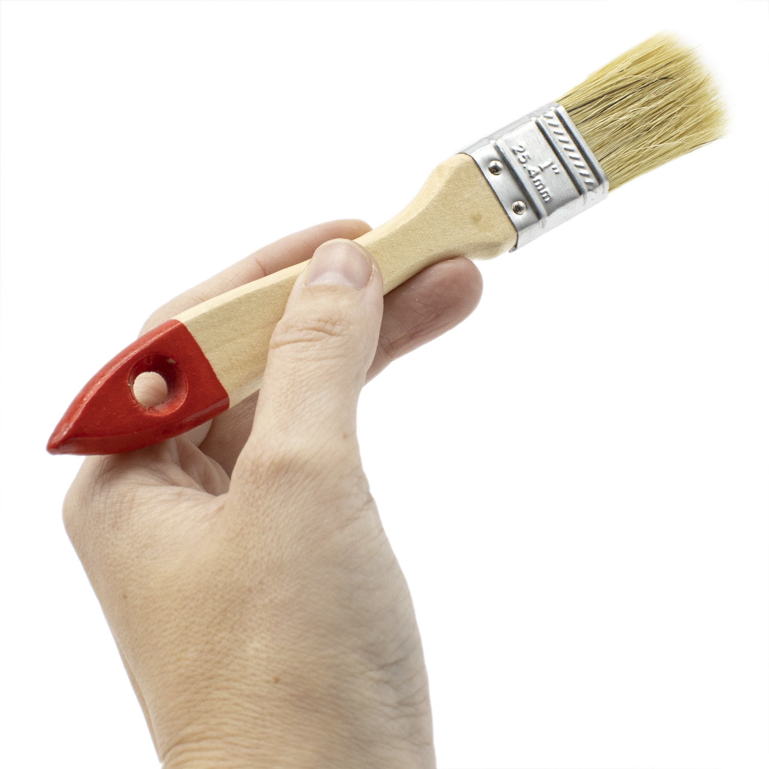Paletina pintura doble cerda mango madera 25 mm