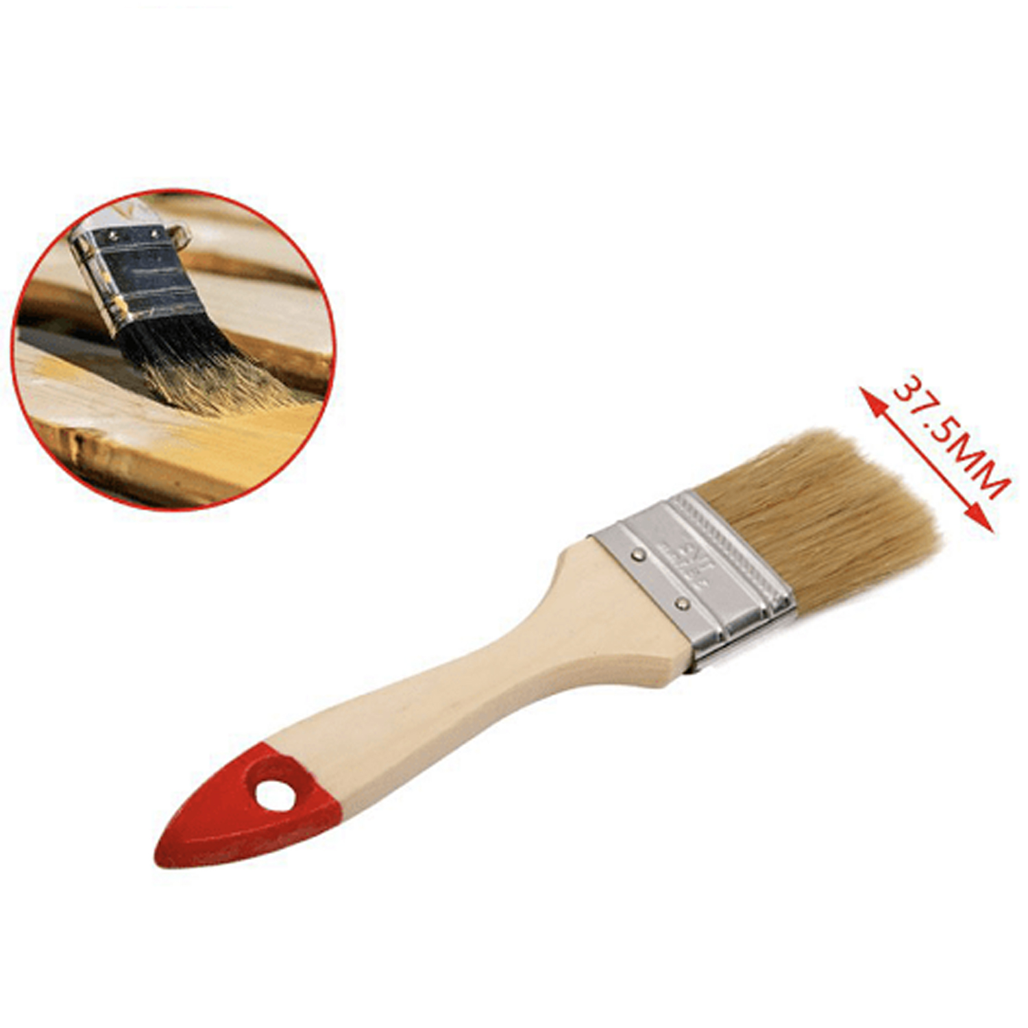 Paletina pintura doble cerda mango madera 37.5 mm