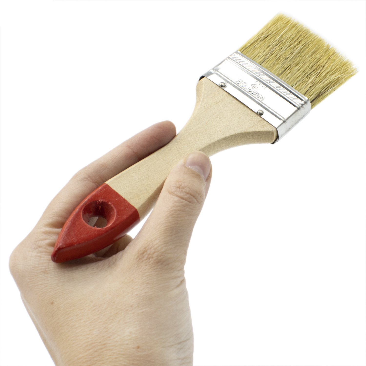 Paletina pintura doble cerda mango madera 50 mm
