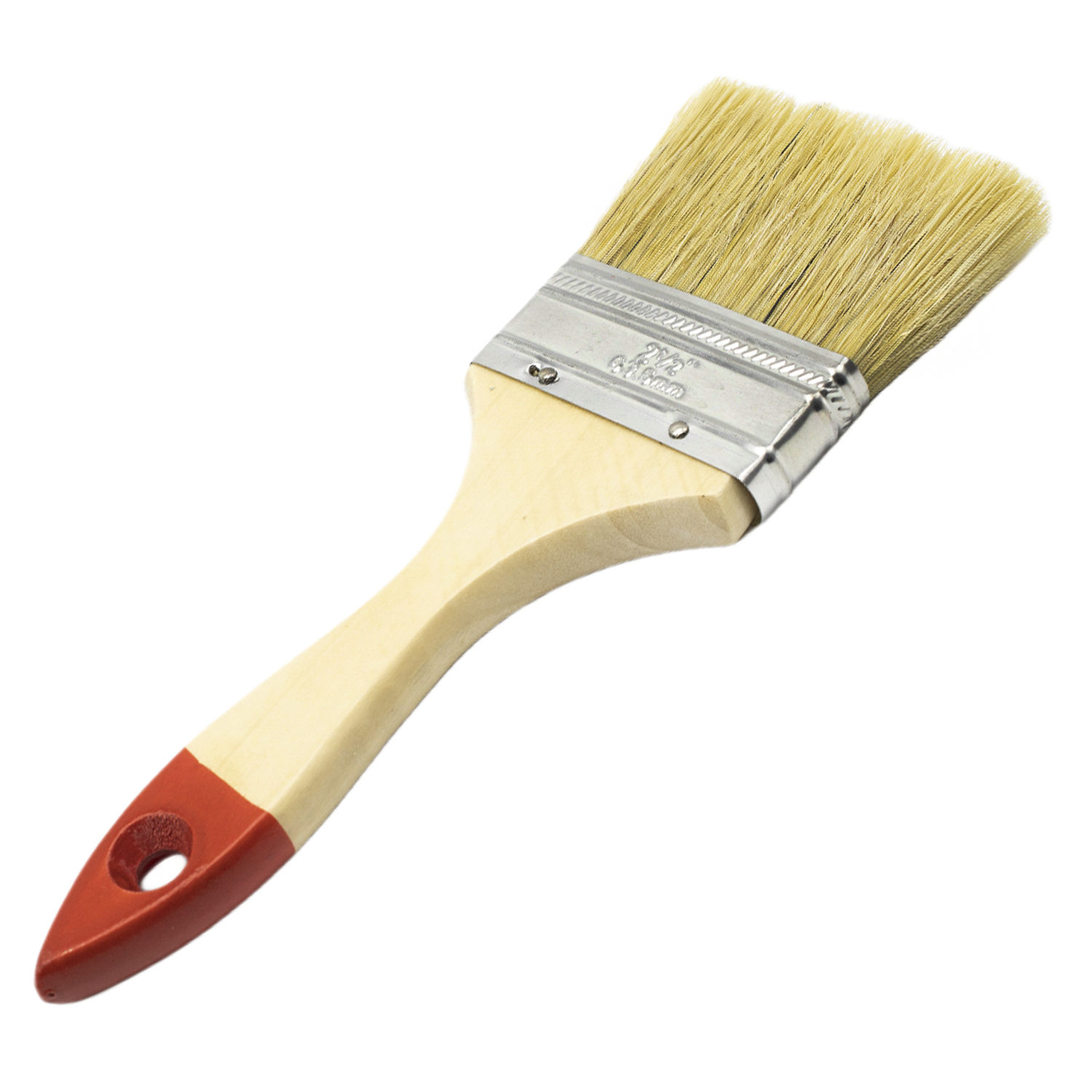 Paletina pintura doble cerda mango madera 62.5 mm