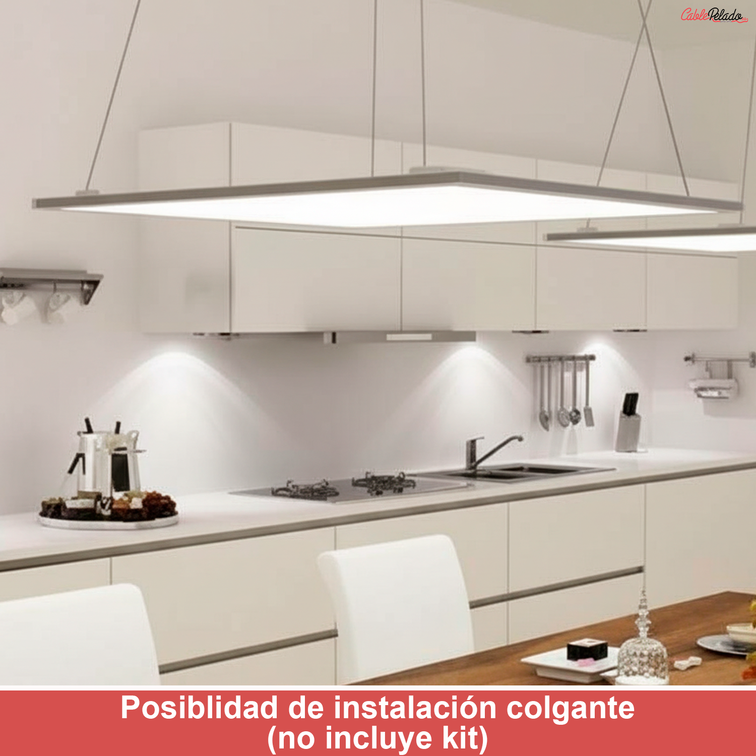 Panel LED Empotrar 60 x 60 cm Luz Blanca 6000k  Blanco  40W