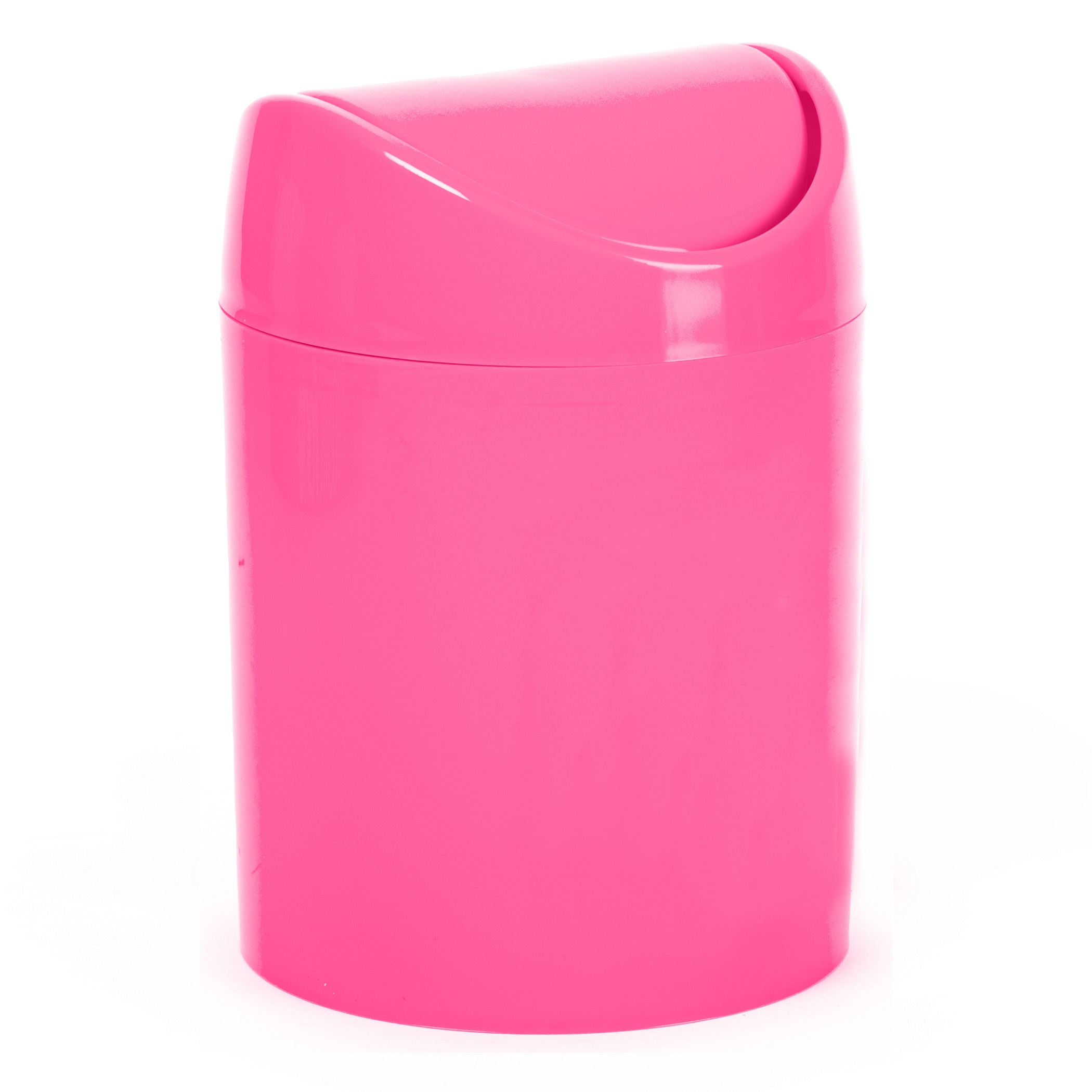 Papelera basculante plástico para mesa 1.4 Litros Rosa