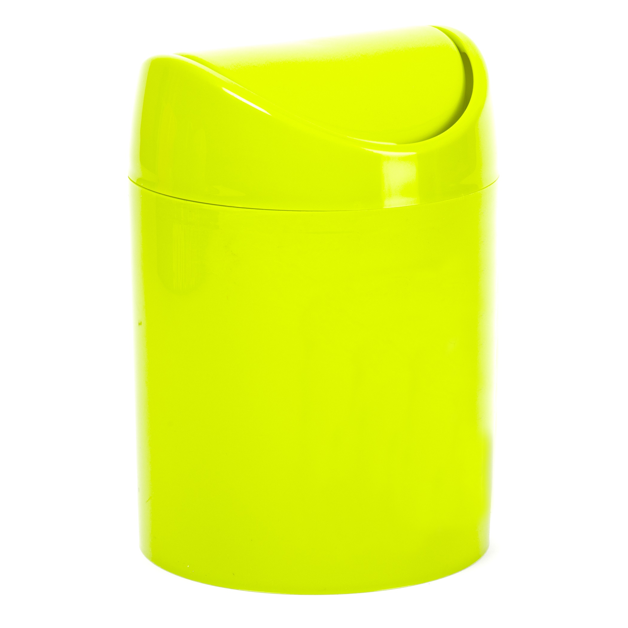 Papelera basculante plástico para mesa 1.4 Litros Verde