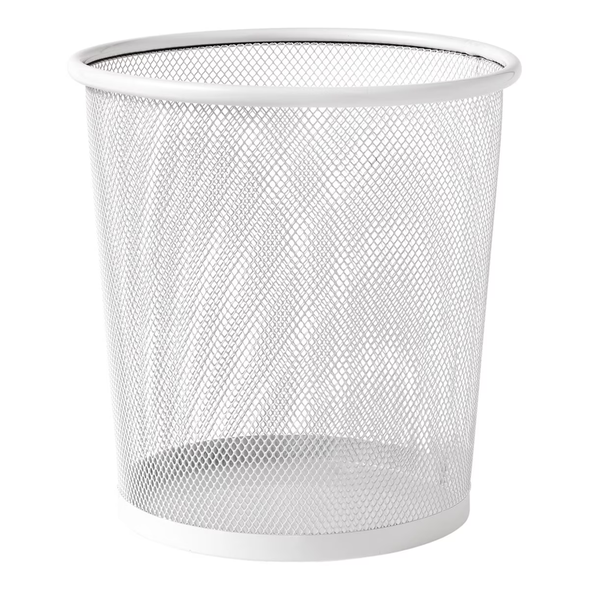 Papelera malla metalica 12 Litros Blanco