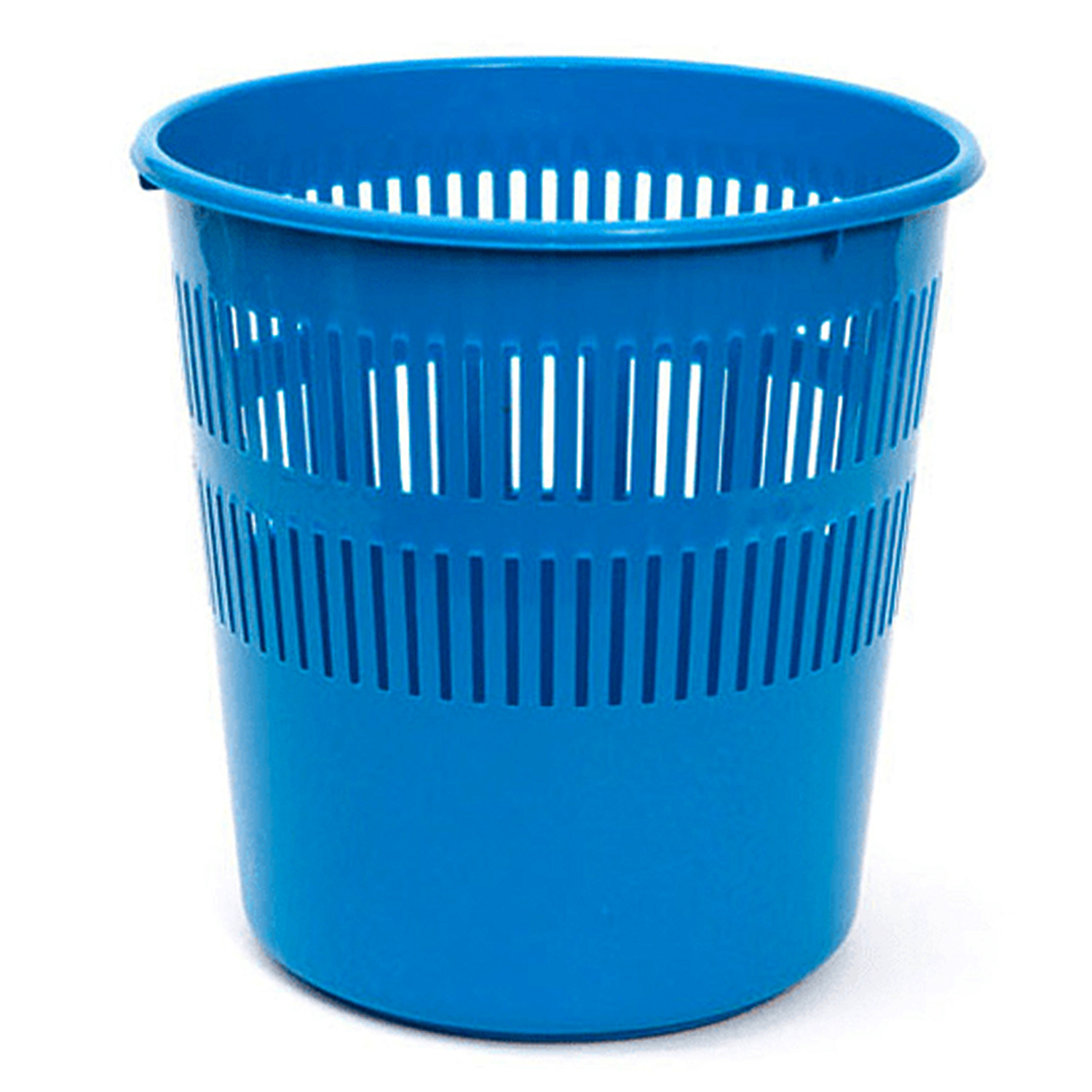 Papelera rejilla plastico 12 Litros Azul