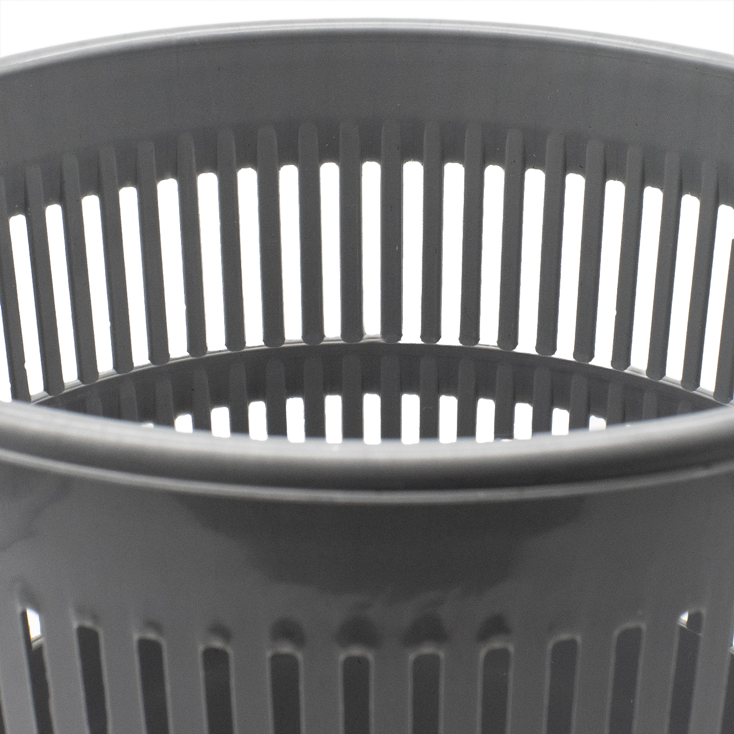 Papelera rejilla plastico 12 Litros Gris