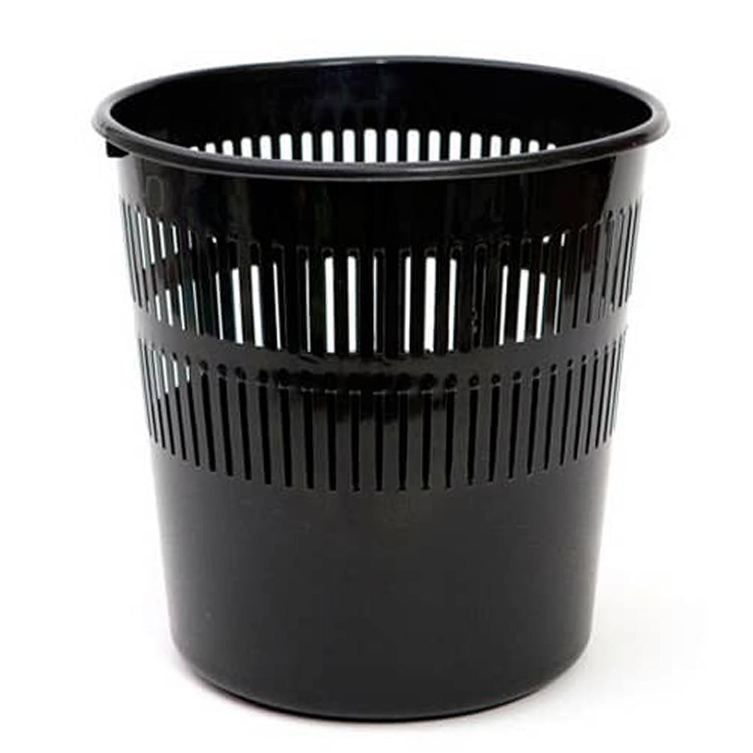 Papelera rejilla plastico 12 Litros Negro