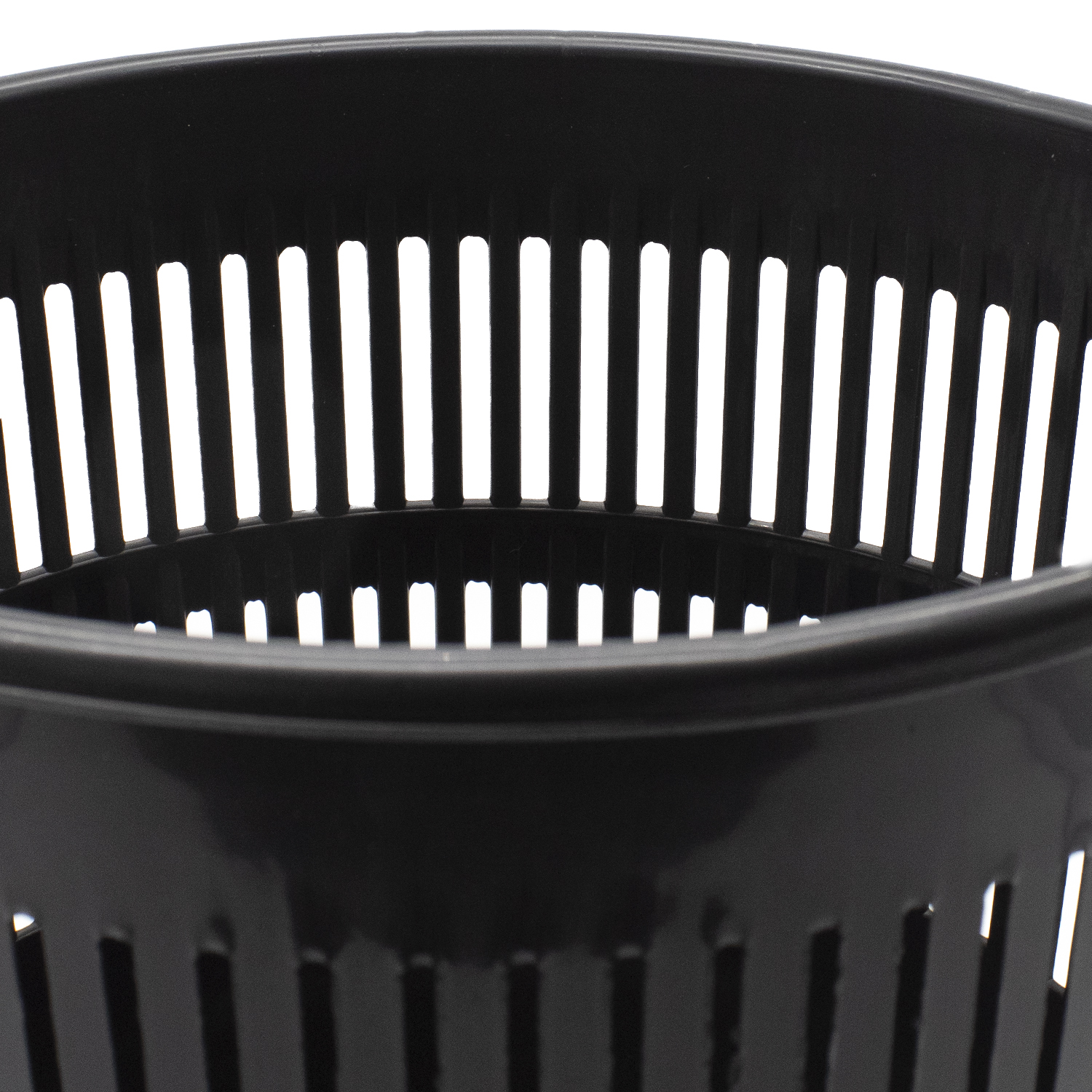 Papelera rejilla plastico 12 Litros Negro