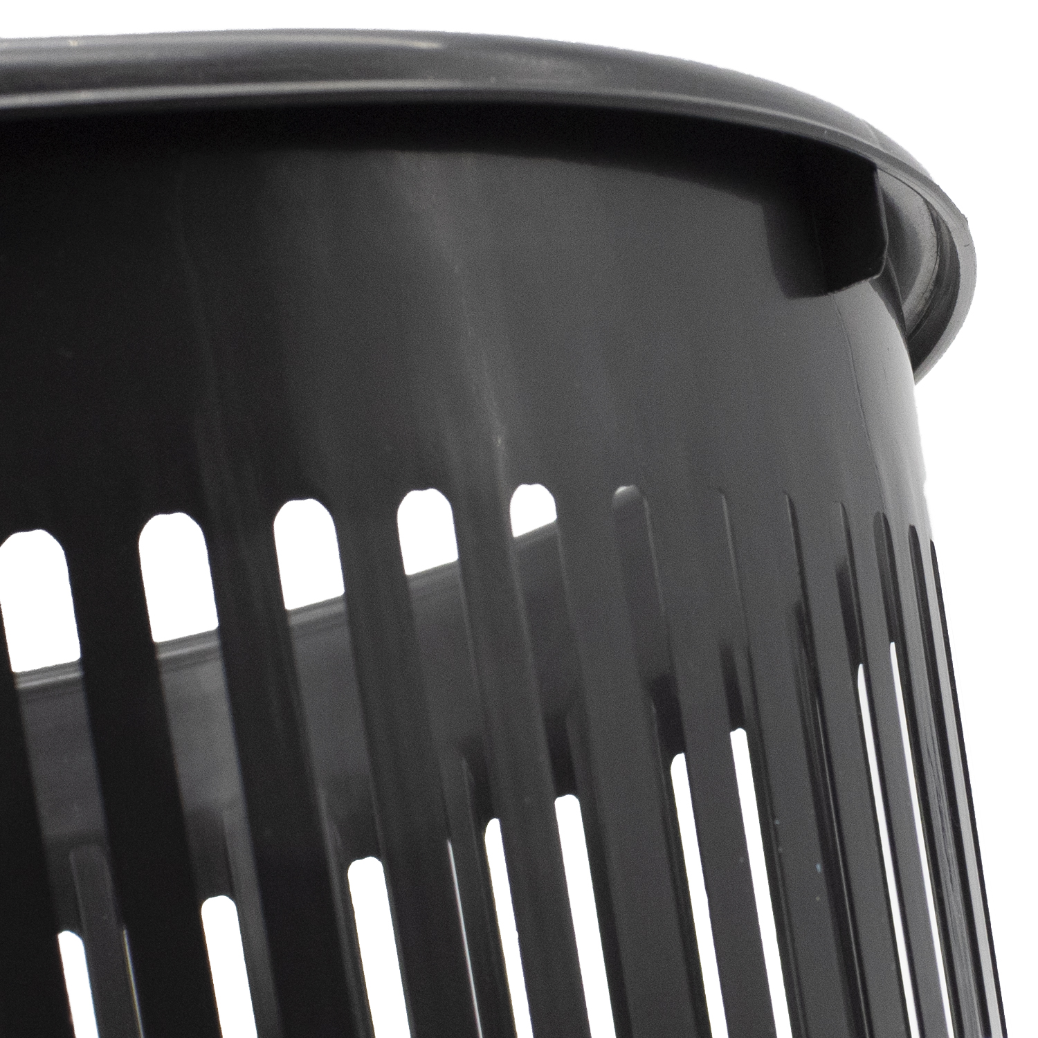 Papelera rejilla plastico 12 Litros Negro