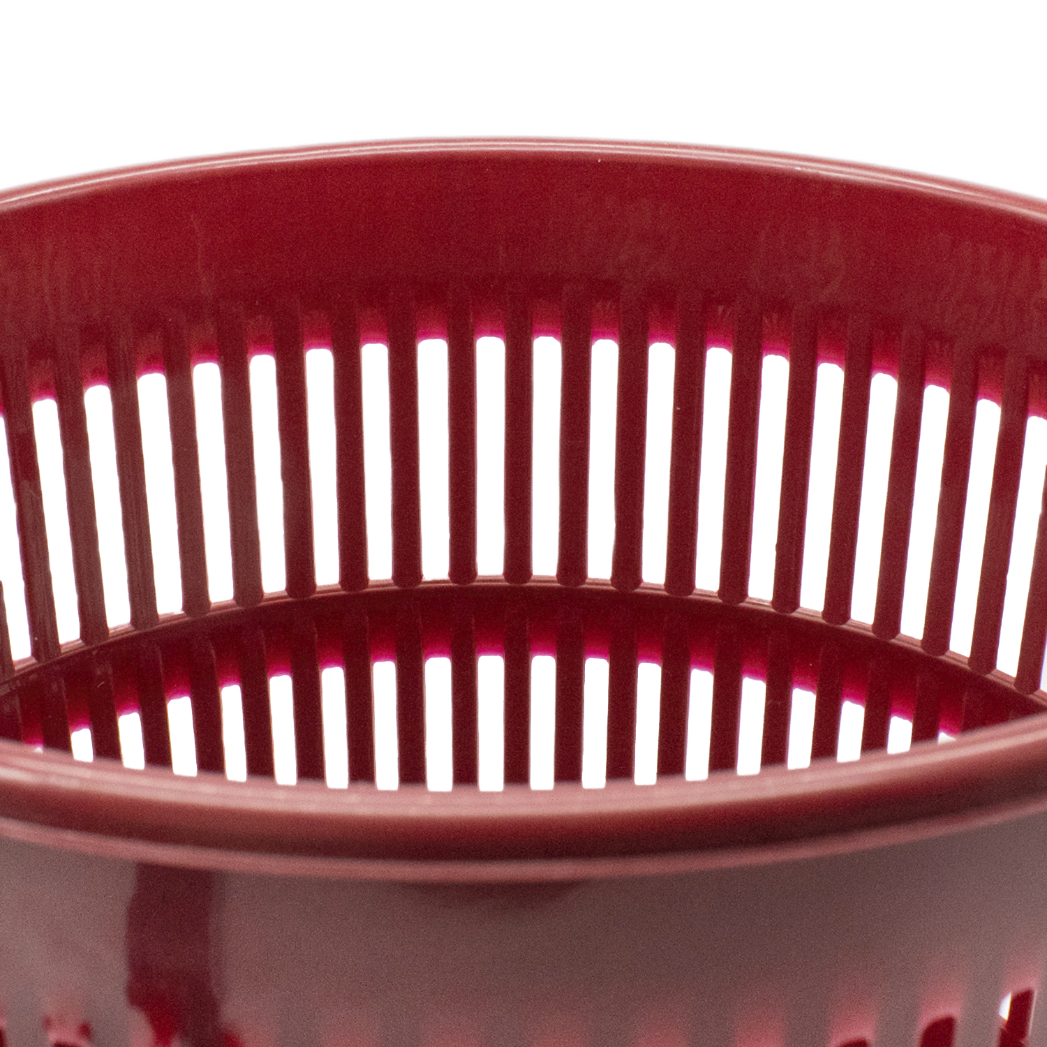 Papelera rejilla plastico 12 Litros Rojo