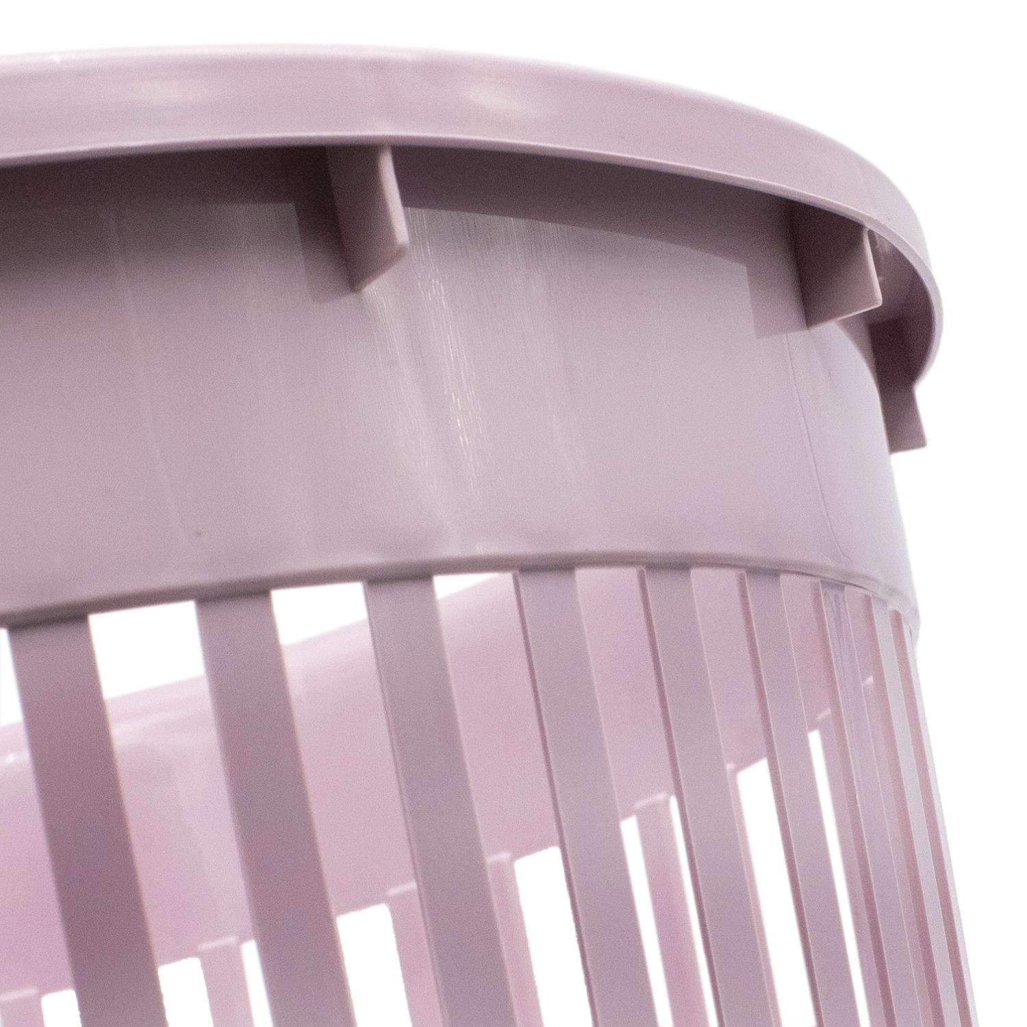Papelera rejilla plastico 12 Litros Rosa claro
