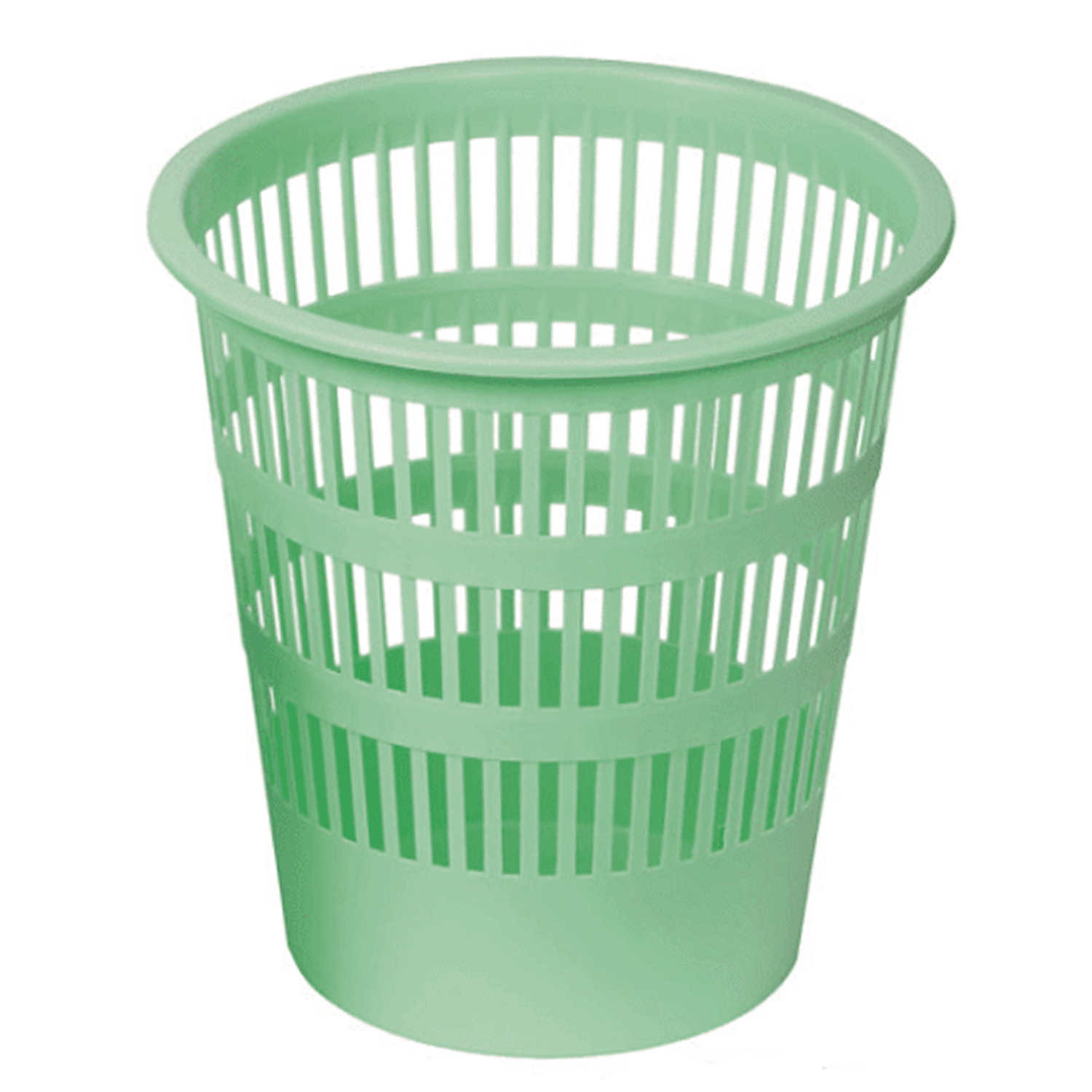 Papelera rejilla plastico 12 Litros Verde
