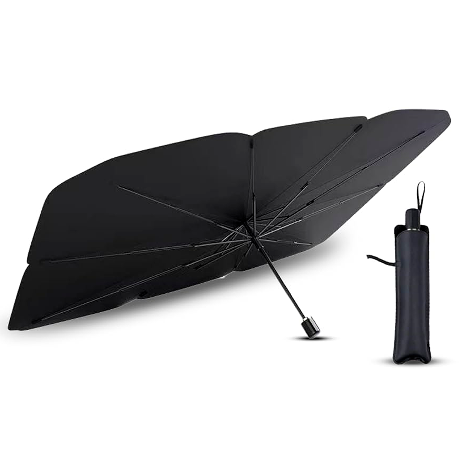 Parasol Para Parabrisas Delantero Diseño Paragua  Plateado