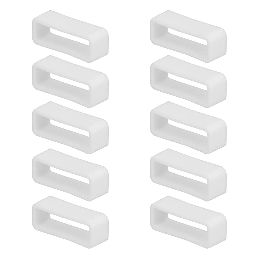 Pasador de goma para correas de reloj 22 mm Blanco