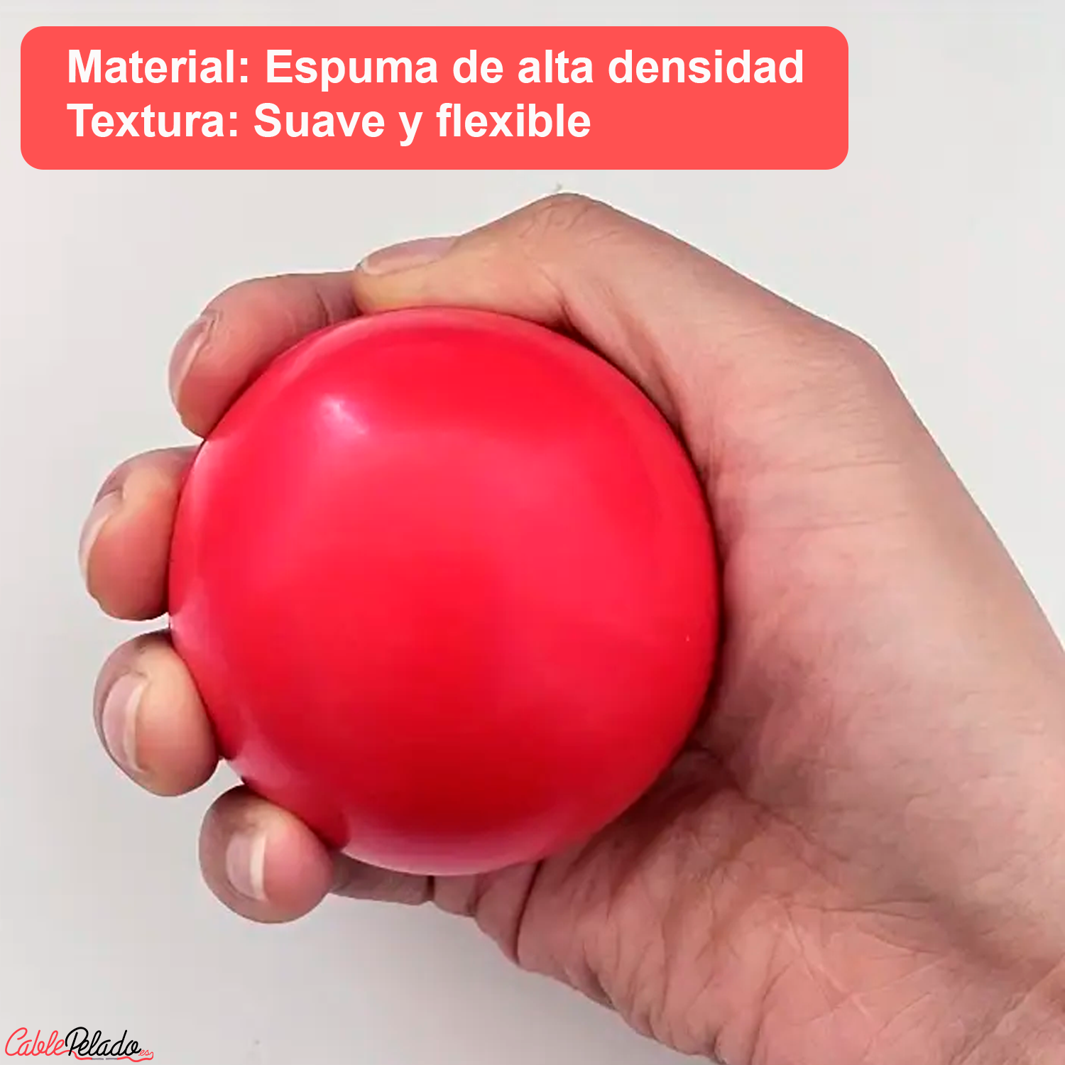 Pelota Antiestrés 6 cm Rojo