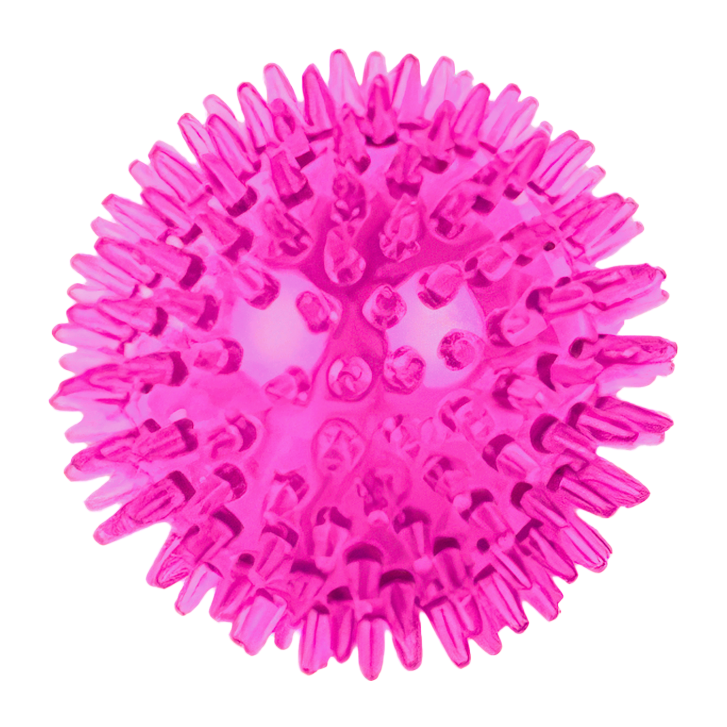 Pelota para Perros Erizo Con Sonido 6 cm Rosa Frambuesa
