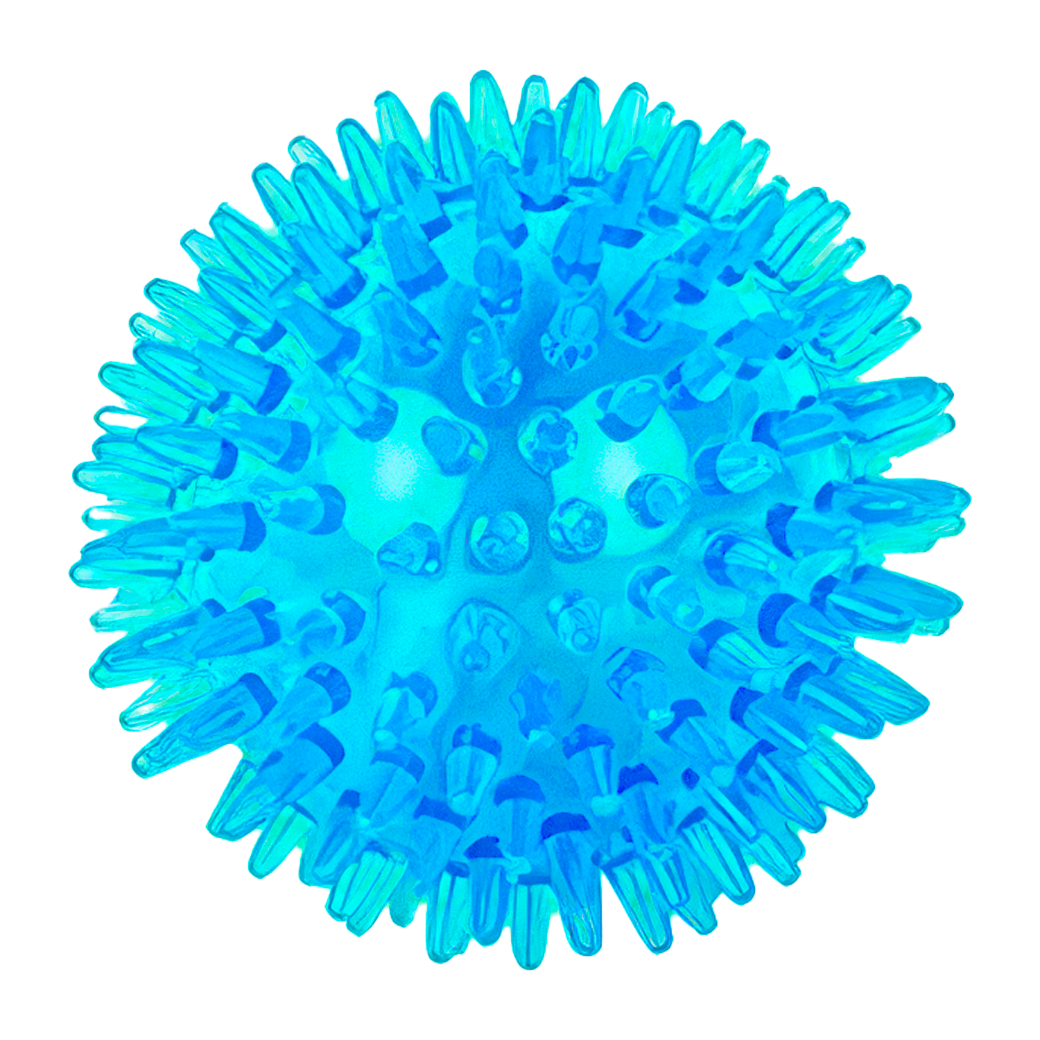 Pelota para Perros Erizo Con Sonido 6 cm Turquesa