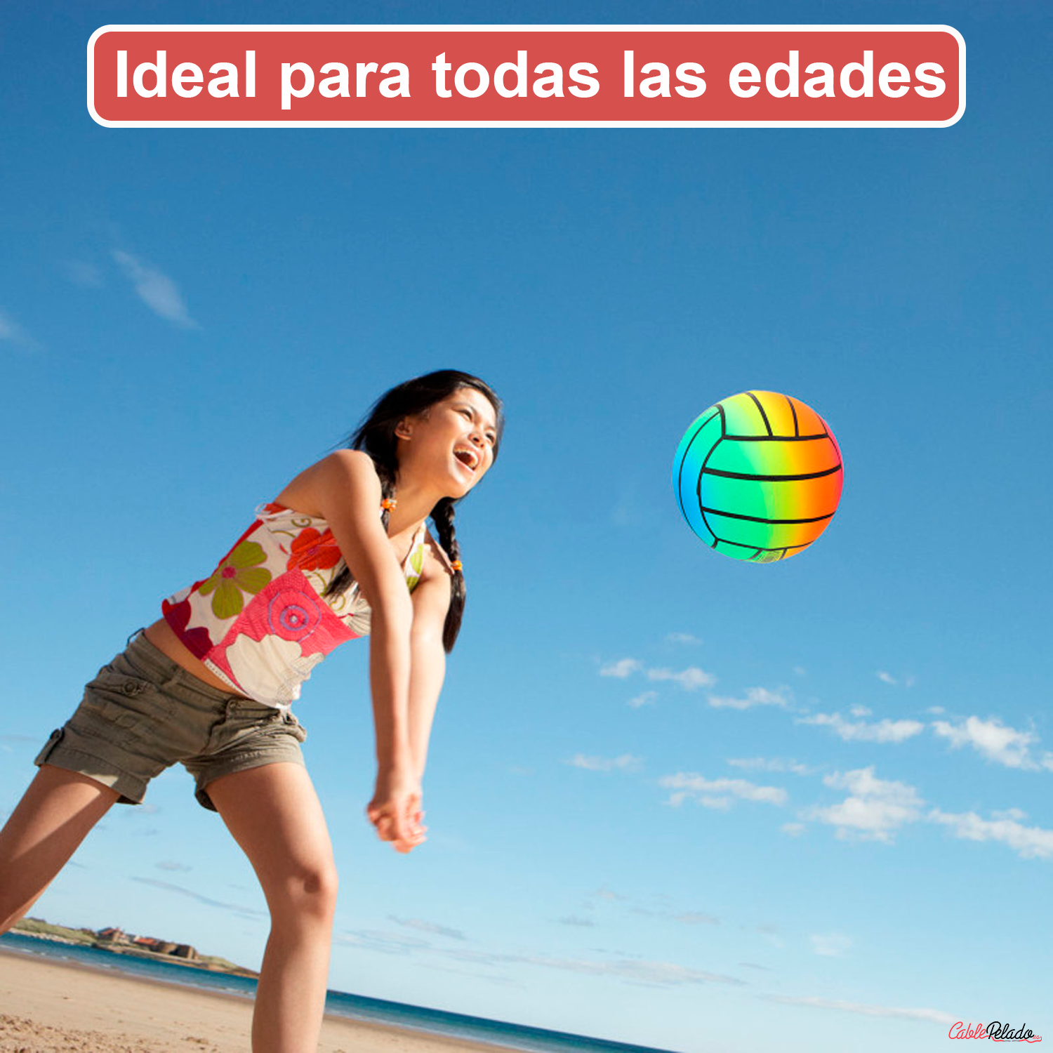 Pelota Playa Inchable 23 cm Multicolor