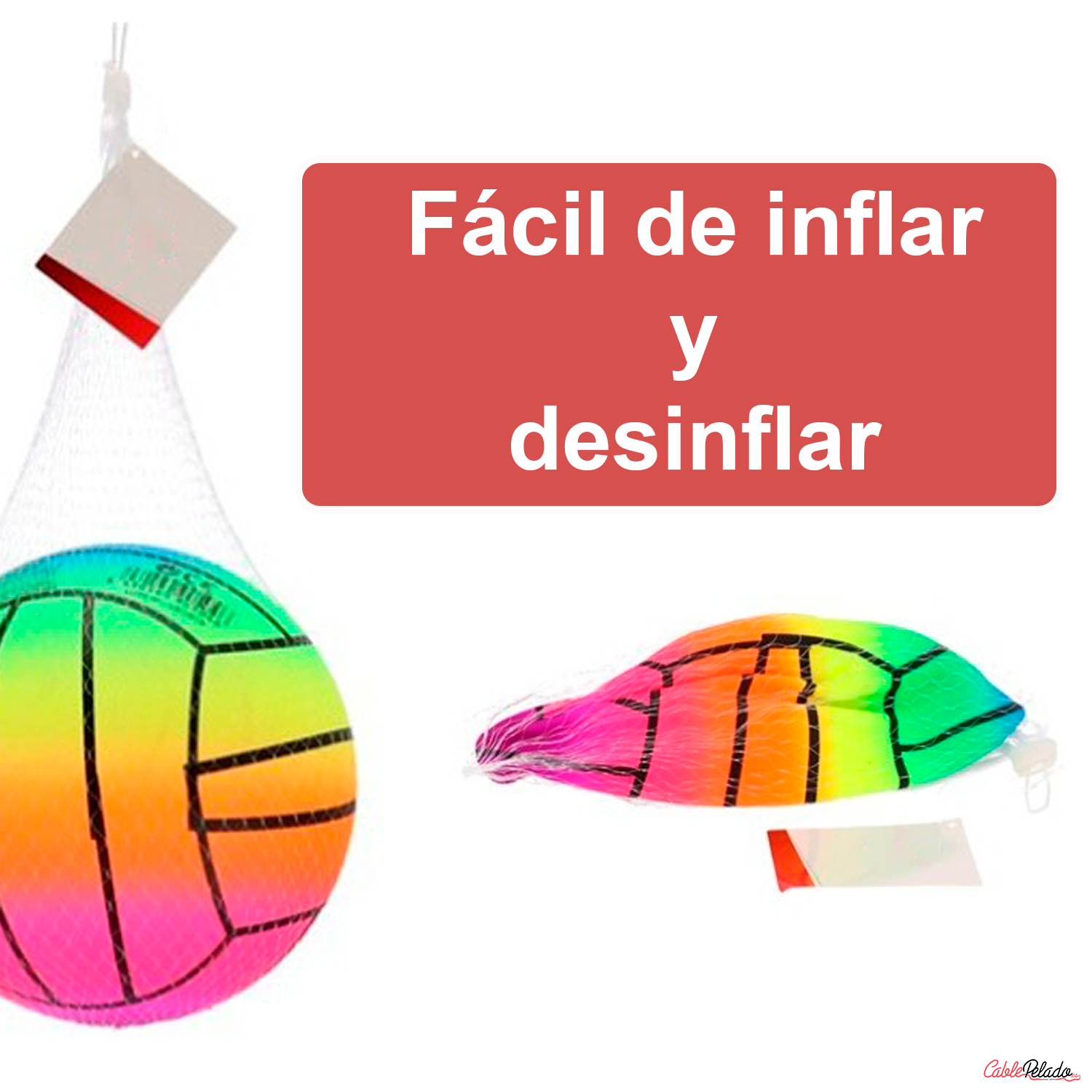 Pelota Playa Inchable 23 cm Multicolor