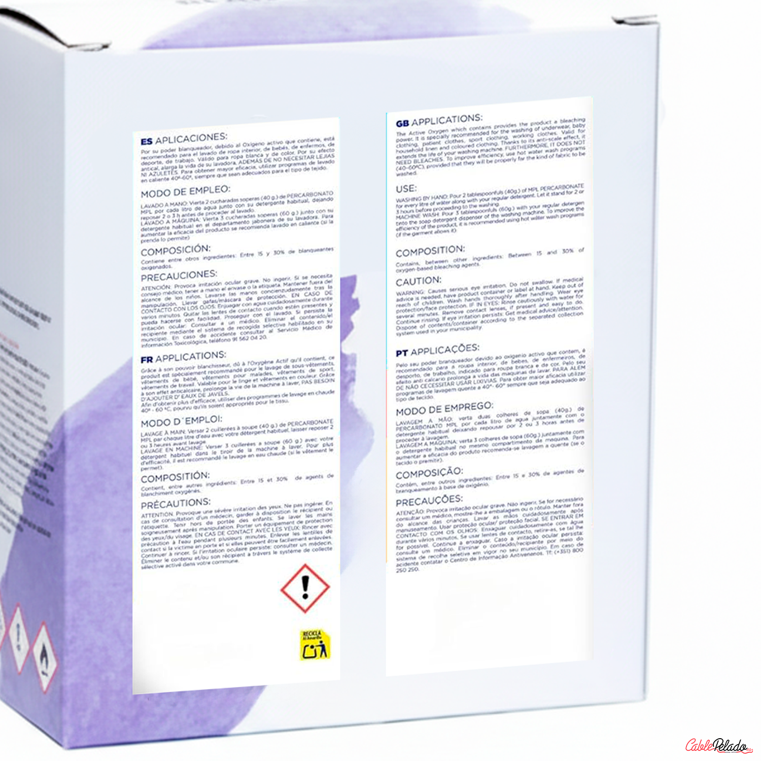 Percarbonato  Blanqueador 500 gr  Blanco