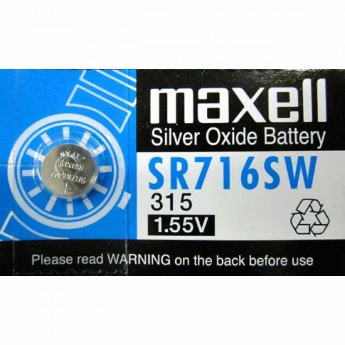 Pila maxell de boton oxido plata 315 SR716SW