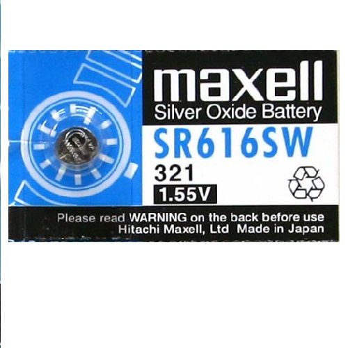 Pila maxell de boton oxido plata 321 SR616SW