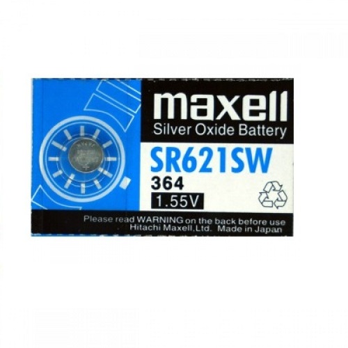 Pila maxell de boton oxido plata 364 SR621SW