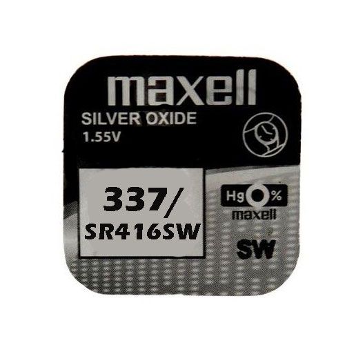 Pila maxell de boton oxido plata 337 SR416SW