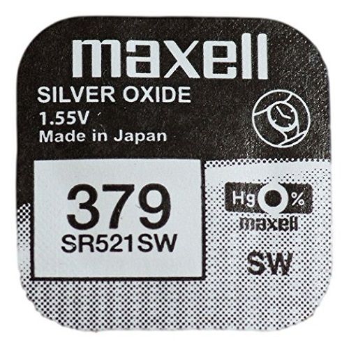 Pila maxell de boton oxido plata 379 SR521SW