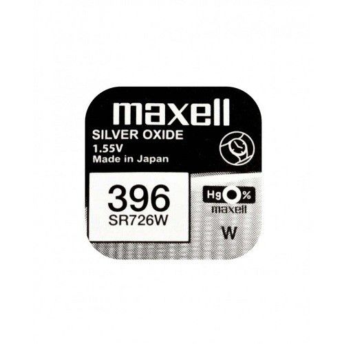 Pila maxell de boton oxido plata 396 SR726W