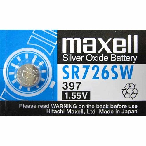 Pila maxell de boton oxido plata 397 SR726SW