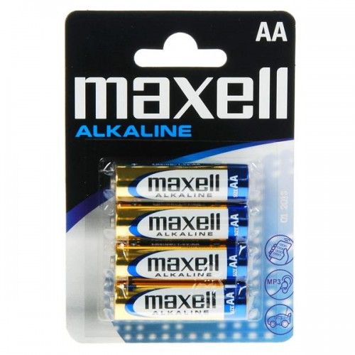 Pila maxell MN1500 LR6-AA 1.5 v pack 4 pilas