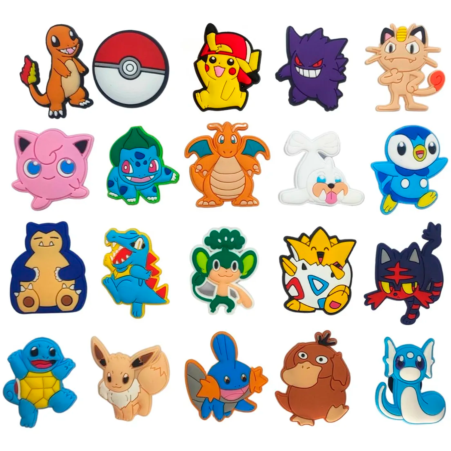 Pines Charms Para Crocs Diseño Dibujos Aleatorios  Multicolor