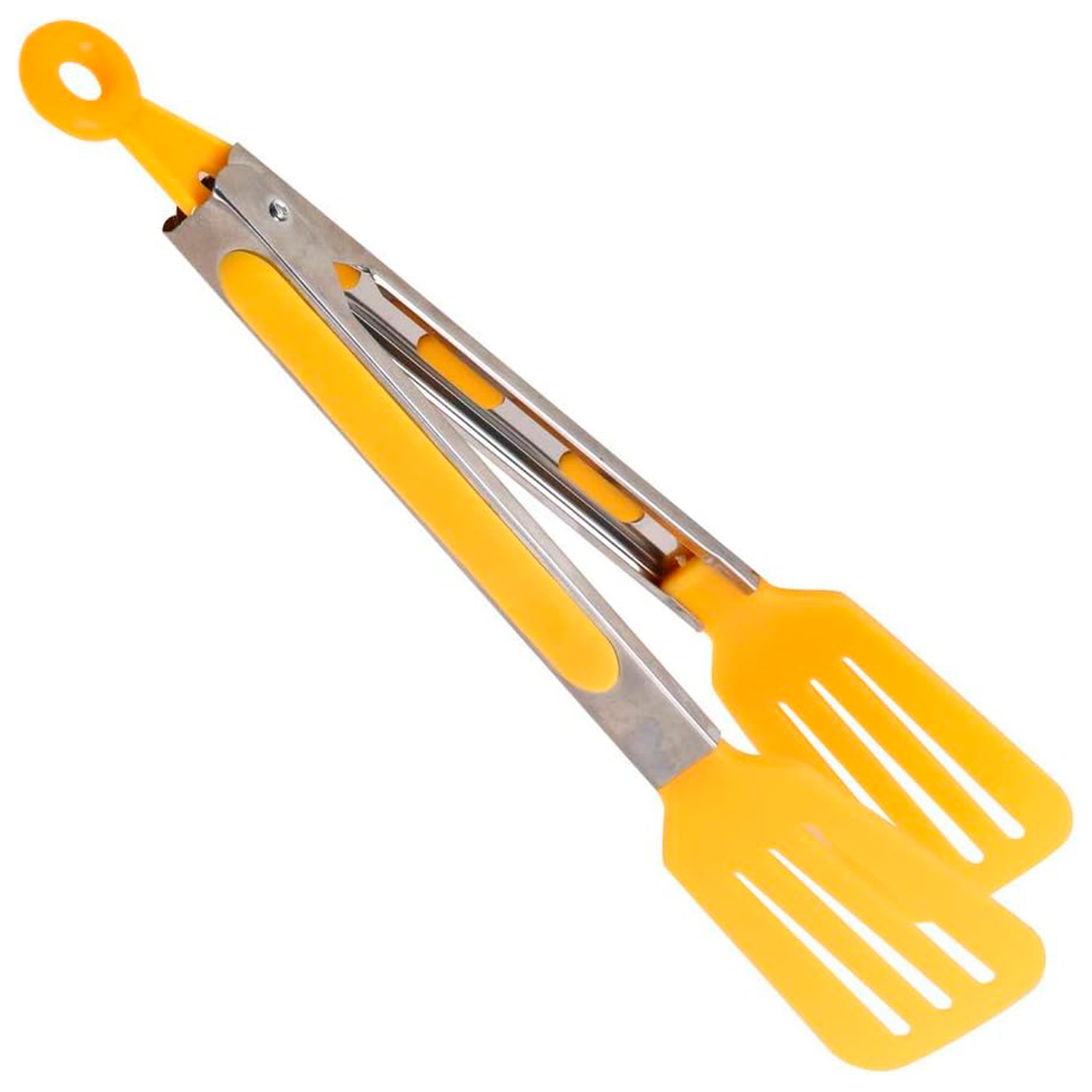 Pinza De Cocina En Acero Inoxidable Y Silicona 25 cm Amarillo