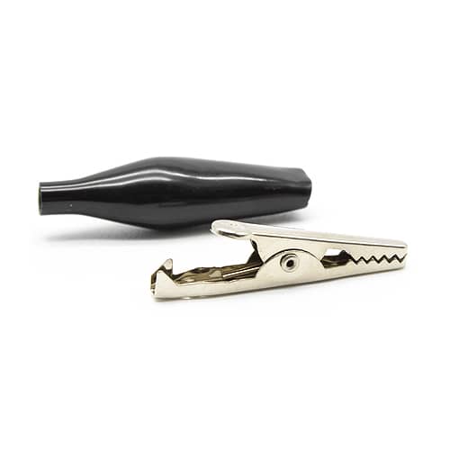 Pinza de cocodrilo aislada 48 mm Negro