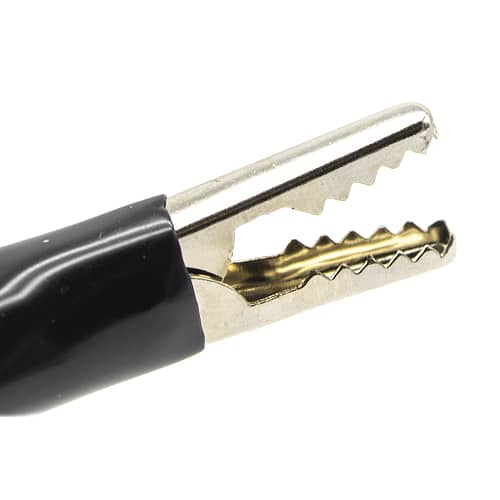 Pinza de cocodrilo aislada 48 mm Negro