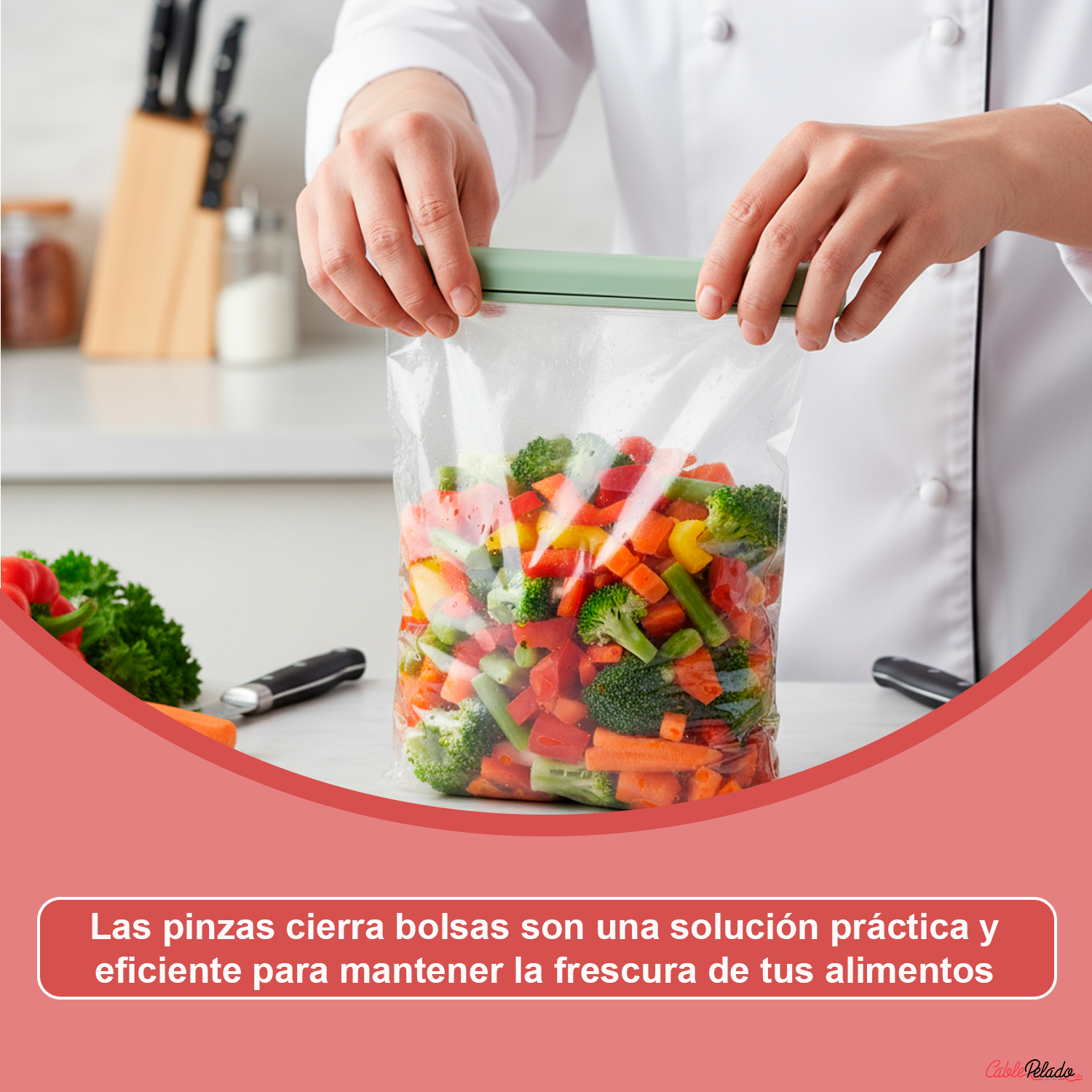 Pinzas Cierra Bolsas Alimentos 10.5 Cm Pack 6 Unidades Color Pastel  Multicolor