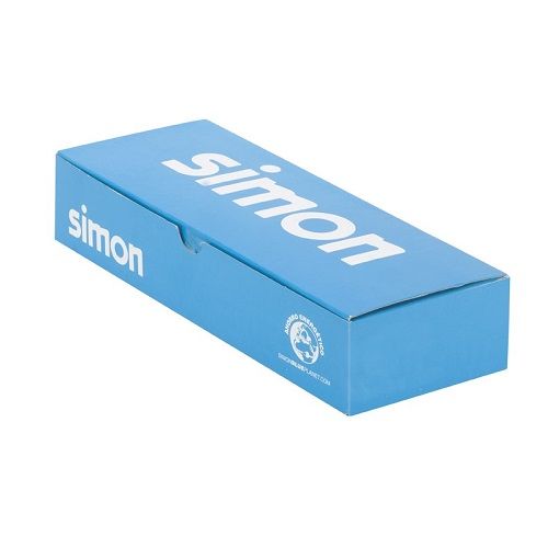 Placa 2 conectores RJ45 AMP con guardapolvo Simon 27 Play  Blanco