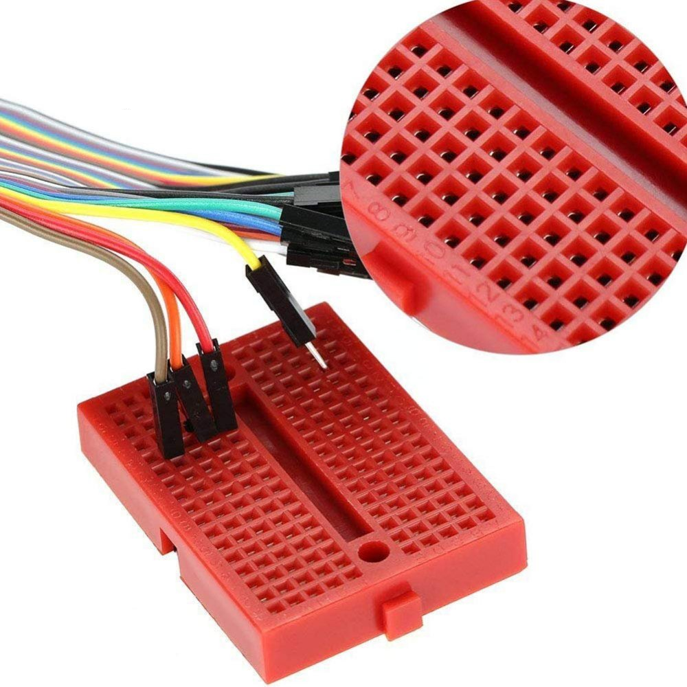 Placa de pruebas Prototipo sin Soldadura 170 pin  Rojo