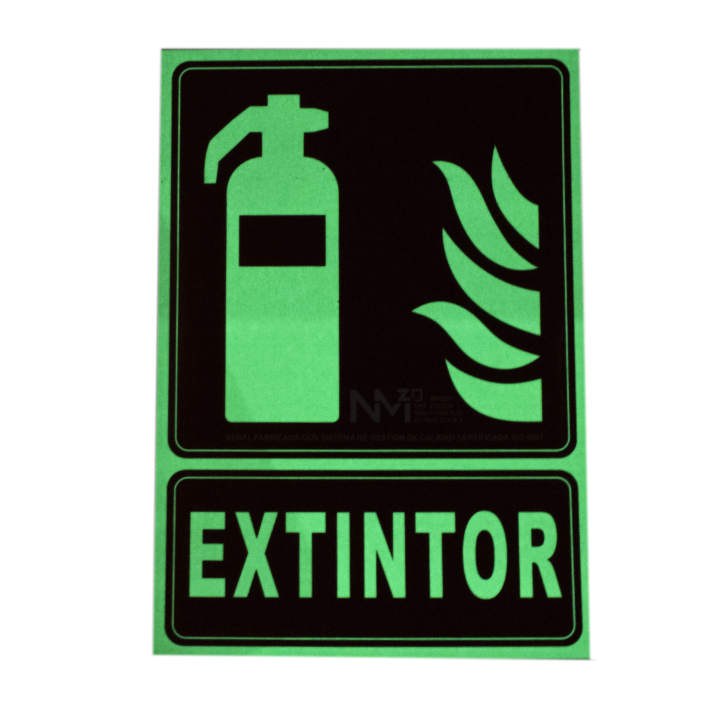 Placa extintor homologada 21x30 cm  Rojo