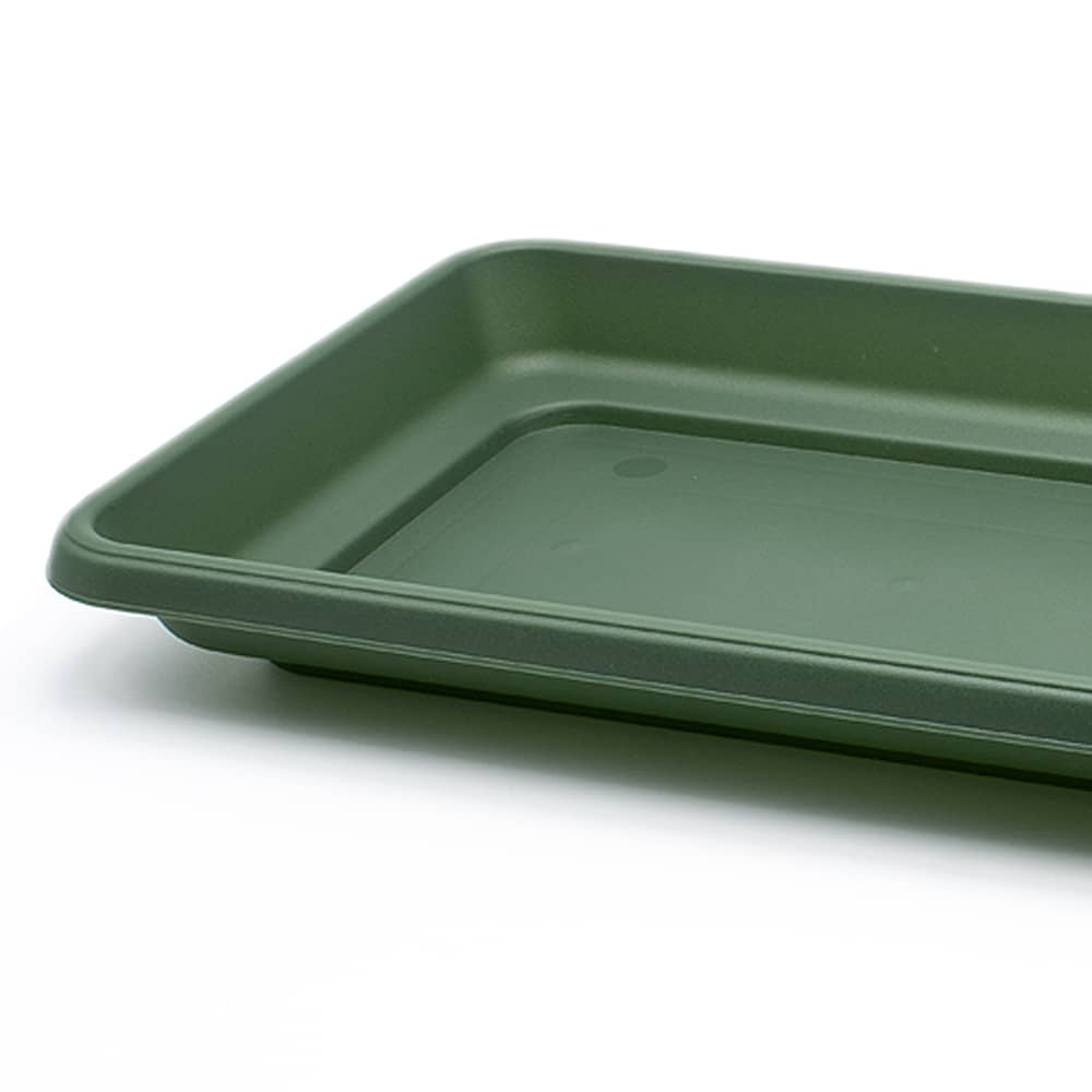 Plato jardinera alta de plastico 60 cm Verde