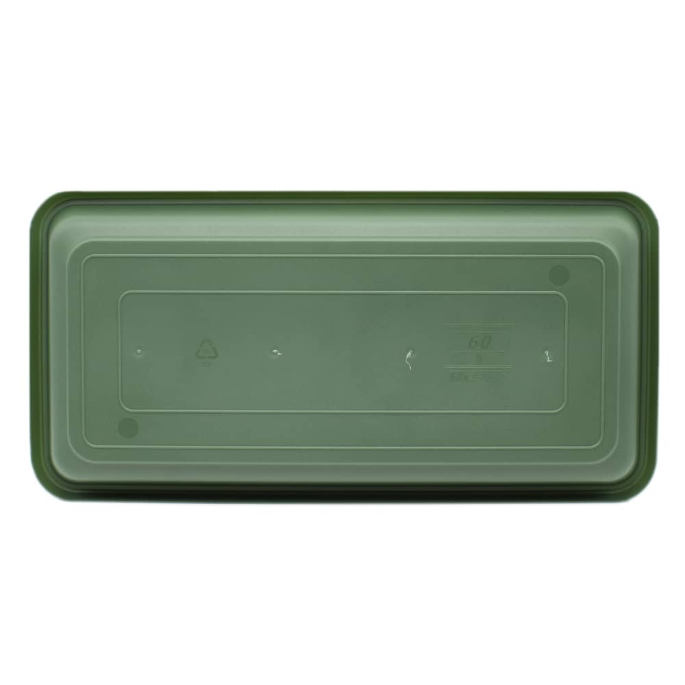 Plato jardinera alta de plastico 60 cm Verde