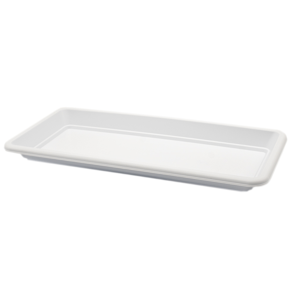 Plato jardinera de plastico 40 cm Blanco