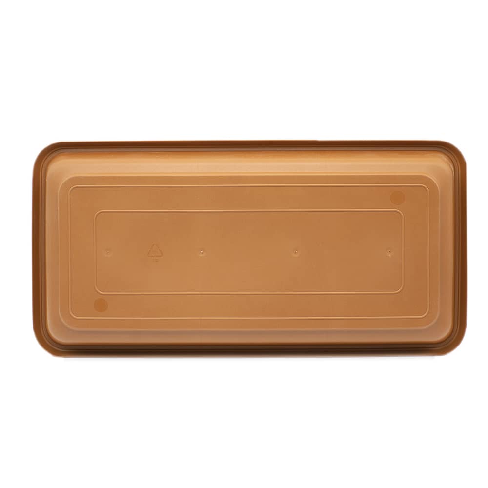 Plato jardinera de plastico 40 cm Marron