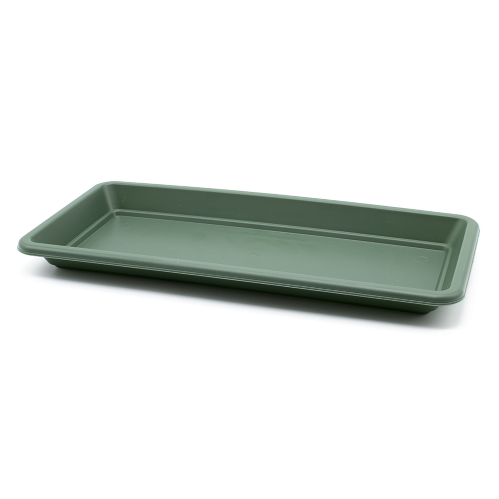 Plato jardinera de plastico 40 cm Verde
